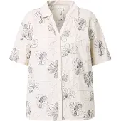 Ulla Popken Chemisier bleu foncé / blanc cassé / blanc naturel