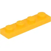 LEGO 1x4 planche 3710 - 100 pièces Lumière vive orange
