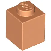 LEGO 50 pièces 3005 Brick 1x1 Part Basic Bricks 50 Nougat