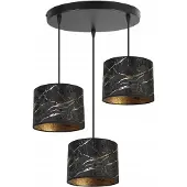 Light11 HOME Suspension, lustre, abat-jour, motif doré