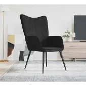 Prolenta Maison Exclusive - Fauteuil relax noir tissu