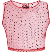 MyMo ROCKS Haut rouge / noir