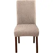 INF Housses de chaise extensibles pour salle à manger Beige