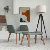 Prolenta Maison Exclusive - Fauteuil relax avec repose-pieds Vert velours