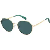 Polaroid Kids Lunettes de Soleil PLD 8074/S 54/17/135 Gold teal Metal frames TEEN PLD 8074/S
