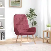 Prolenta Maison Exclusive - Fauteuil relax en tissu bordeaux