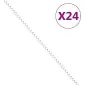 Syfax Spirales de gabion 24 pcs Acier galvanisé 100 cm