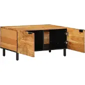 Syfax Table basse 80x50x40 cm en bois massif d'acacia