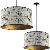 Light11 HOME Suspension, lustre, abat-jour, motif doré