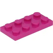 LEGO 100 pièces 3020 Plaques 2x4 Part Basic 100 Magenta