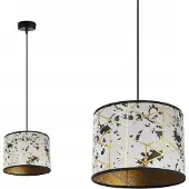 Light11 HOME Suspension, lustre, abat-jour, motif doré