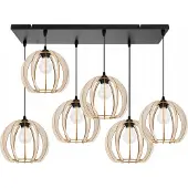 Light11 HOME Suspension moderne en bois avec éclairage LED