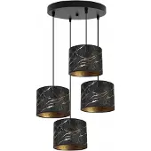 Light11 HOME Suspension, lustre, abat-jour, motif doré