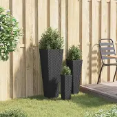 Prolenta Maison Exclusive - Ensemble d'extérieur 3 pièces, métal noir