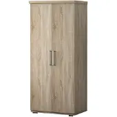 Meublorama Armoire 2 portes avec penderie TOM – Chêne sonoma
