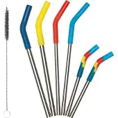 Klean Kanteen KleanKan Straw 6Pack Combo Multicolour 1009506, Pailles, Multicolore