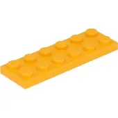 LEGO 2x6 planche 3795 - 100 pièces Orange clair lumineux