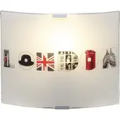 Brilliant DESIGN Applique "London" en verre, lampe murale, luminaire