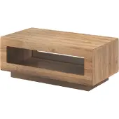 Meublorama Table basse BREDA – Chêne – 110x60 cm – Style design moderne