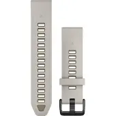 Garmin Quickfit 20 Mm Silicone Strap Argenté