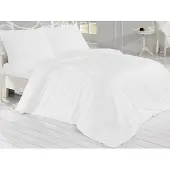 Brotex® Linge de lit français Satin 240x200, 70x90cm Blanc