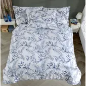 Brotex® Lin coton français 220x200,70x90 Lucy blue