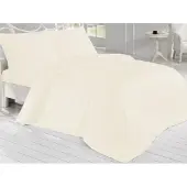 Brotex® Linge de lit français Satin 200x200, 70x90cm Crème