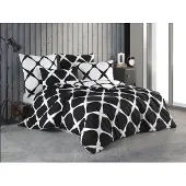 Brotex® Lin coton français 240x200,70x90 Noir