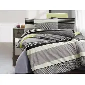 Brotex® Linge de lit étendu coton 140x220, 70x90cm Racing yellow