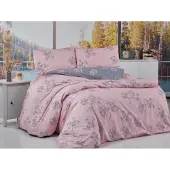 Brotex® Lin coton français 240x220,70x90 Liana rose