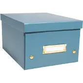 Exacompta Boîte de classement Neo Deco DIN A5+ bleu vert