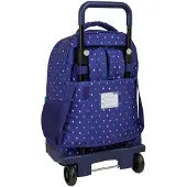 Safta Benetton Drop 33l 33x45x22 Cm Wheeled Backpack Bleu Enfants