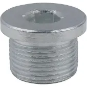 Ks Tools Bouchon de vidange d'huile, hexagone interne 10mm, M22x1,5x13,5mm, pack de 25