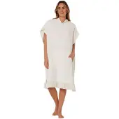 Ocean & Earth Waffle Hooded Poncho Beige