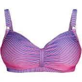 Zizzi Hauts de bikini 'Svary' violet / rose / blanc