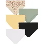 Zizzi Slip 'Lilje' beige / jaune / vert pastel / rose pastel / noir / blanc