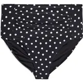 Swim By Zizzi Bas de bikini 'Stella' noir / blanc