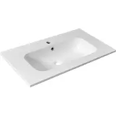 Sapho SIDRA lavabo en fonte de marbre 81x46cm, blanc