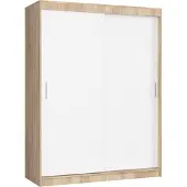 Akord Armoire Coulissante Mono Chêne Sonoma/Blanc 150X60X200