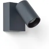 LEDKIA Applique Murale Extérieure Led 10w Aluminium Cct Sélectionnable Kuriya Anthracite