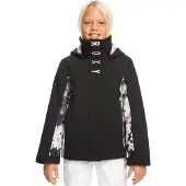 Roxy Veste de ski Galaxy pour fille, noire, avec membrane 10K, taille 152