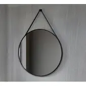 Quality Heating Miroir rond 80 cm avec bandeau tendance cadre noir