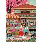 Pieces & Peace Puzzle Marché aux fleurs - 1500 Teile Puzzle