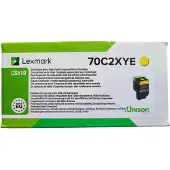 Lexmark 702XYE - À rendement extrêmement élevé - jaune - original - cartouche de toner Entreprise - pour CS510de CS510dte