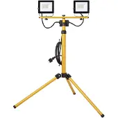 Emos Projecteur LED HOBBY SLIM 2x 20,5W + trépied, noir/jaune, blanc neutre, ZS2221.2