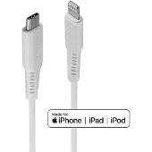 Lindy Câble USB Type C vers Lightning, Blanc, 3m