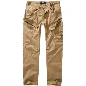 Brandit Jean homme décontracté, coupe slim, stretch en coton, beige