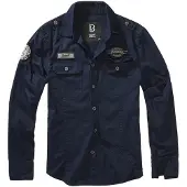 Brandit Chemise 'Luis' marine / gris