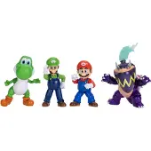 Super Mario Nintendo Super Mario Galaxy Multipack Figure 13 Cm 4 Units Multicolore