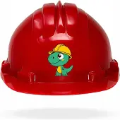 Tams Casque pour enfants - Bouchon rotatif rouge dinosaure